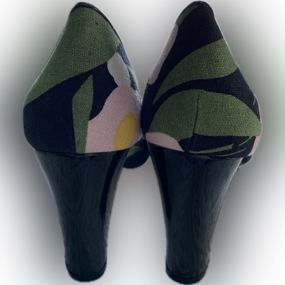 Kenzo Peep Toe Floral Heels - Size 7.5 (39) - Picture 3 of 9